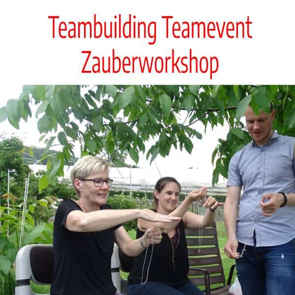 Zaubertricks lernen teambuilding teamevent